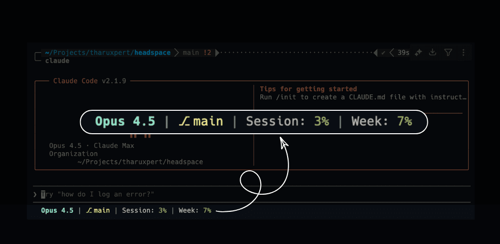 How to Show Current Session Usage in Claude Code Statusline